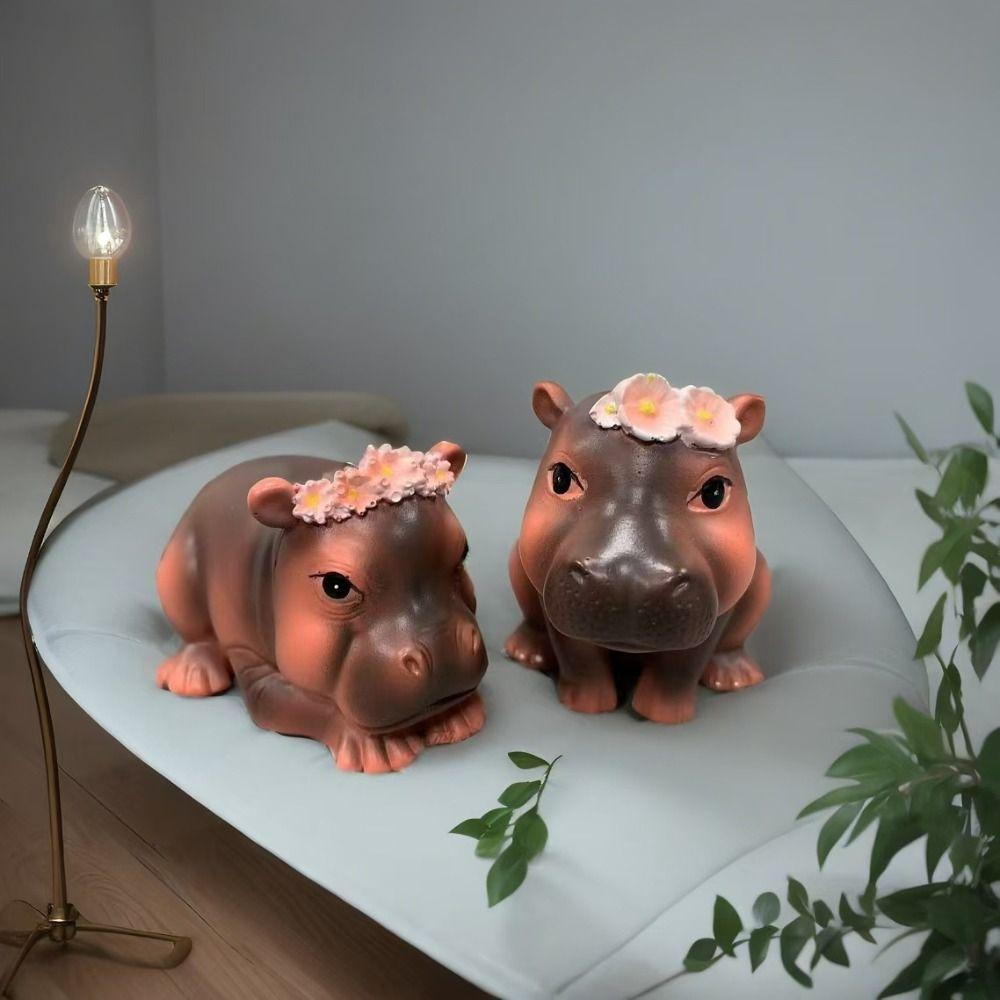 Handmade Small Hippo Statue Ornaments Resin Craft Desktop Hippo Sculpture Home Office Decor Style 1
Handmade Small Hippo Statue Ornaments Resin Craft Desktop Hippo Sculpture Home Office Decor Style 1