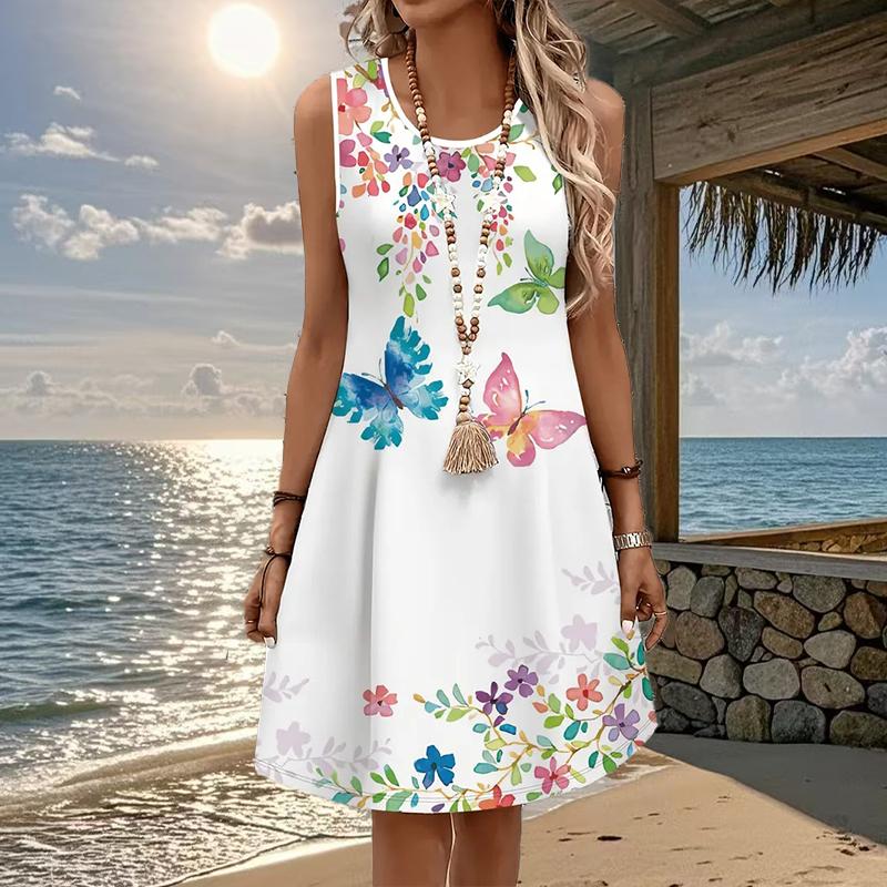 Women s Butterfly Printed Sleeveless Round Neck Dress Loose Soft and Comfortable Plus Size Dress 8XL зелений
Women s Butterfly Printed Sleeveless Round Neck Dress Loose Soft and Comfortable Plus Size Dress 8XL зелений