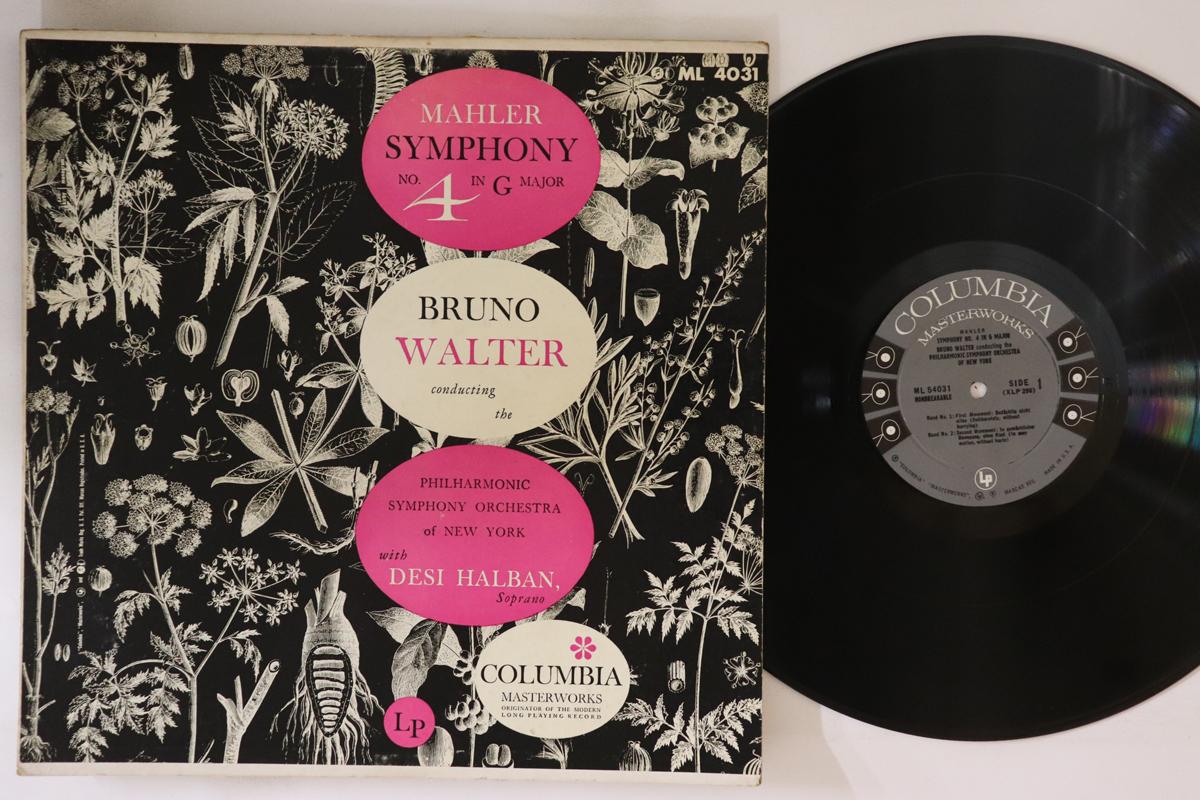 LP Record BRUNO WALTER DESI HALBAN PHILHARM Mahler Symphony No. 4 In G Major ML54031 COLUMBIA MASTE US Classical Used
LP Record BRUNO WALTER DESI HALBAN PHILHARM Mahler Symphony No. 4 In G Major ML54031 COLUMBIA MASTE US Classical Used