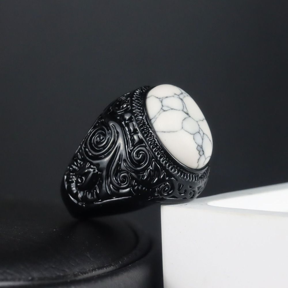 Ethnic Style Black Engraved Ring Punk Punk Knuckle Ring Personality Tiger Eye Ring Man
Ethnic Style Black Engraved Ring Punk Punk Knuckle Ring Personality Tiger Eye Ring Man