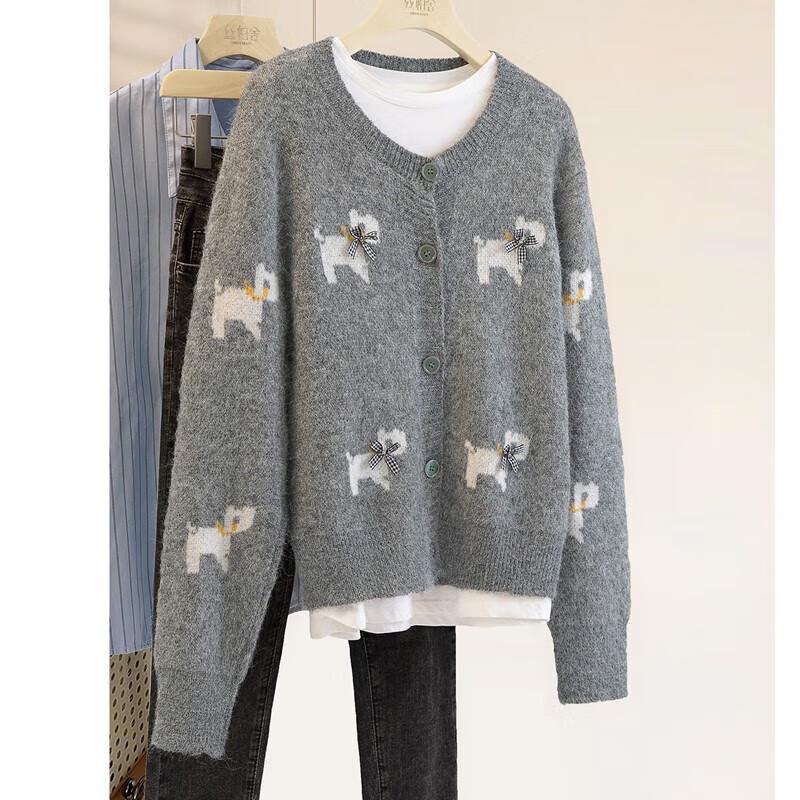 Women s Wool Blend Butterfly Decor Cardigan Sweater One Size
Women s Wool Blend Butterfly Decor Cardigan Sweater One Size