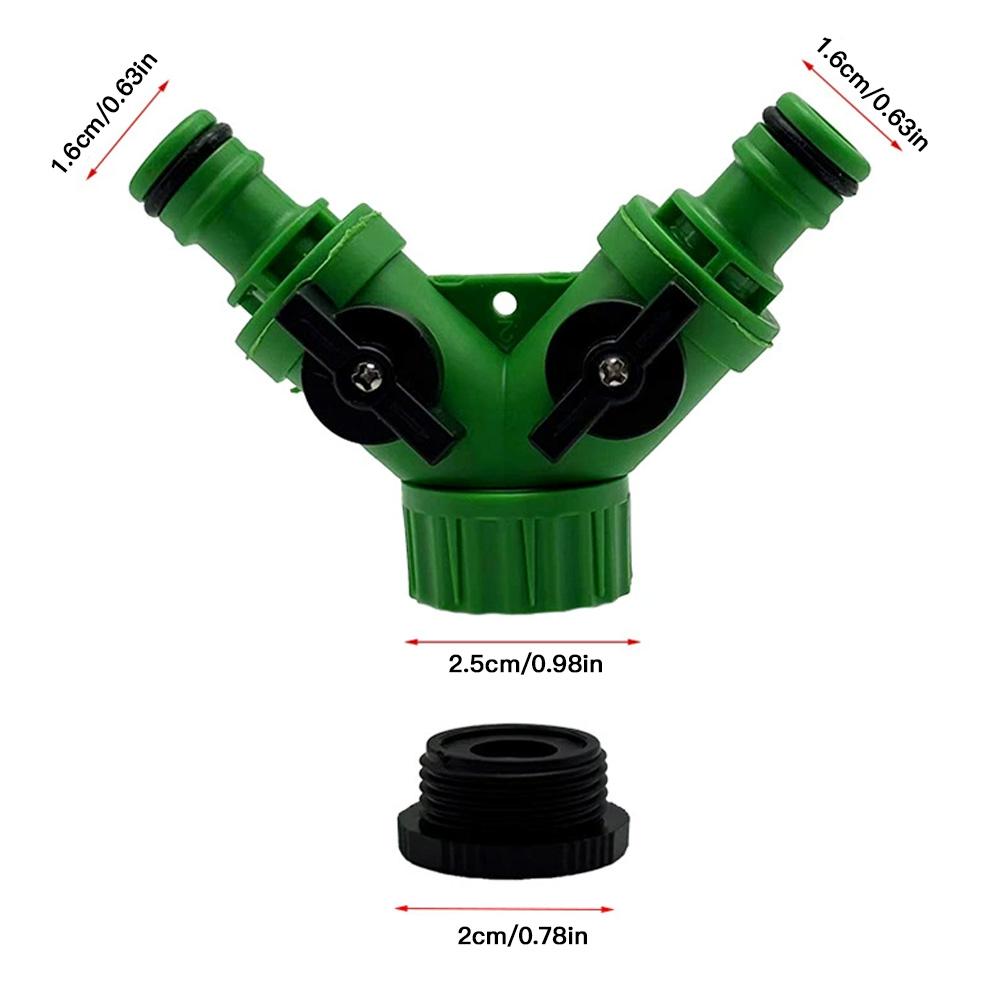 Y Shape Garden Hose Splitter 2/3 Way Threaded Faucet Pipe Connector Swivel Sub with Switch Quick Adapter for Garden Yard Irrigation Tools
Y Shape Garden Hose Splitter 2/3 Way Threaded Faucet Pipe Connector Swivel Sub with Switch Quick Adapter for Garden Yard Irrigation Tools