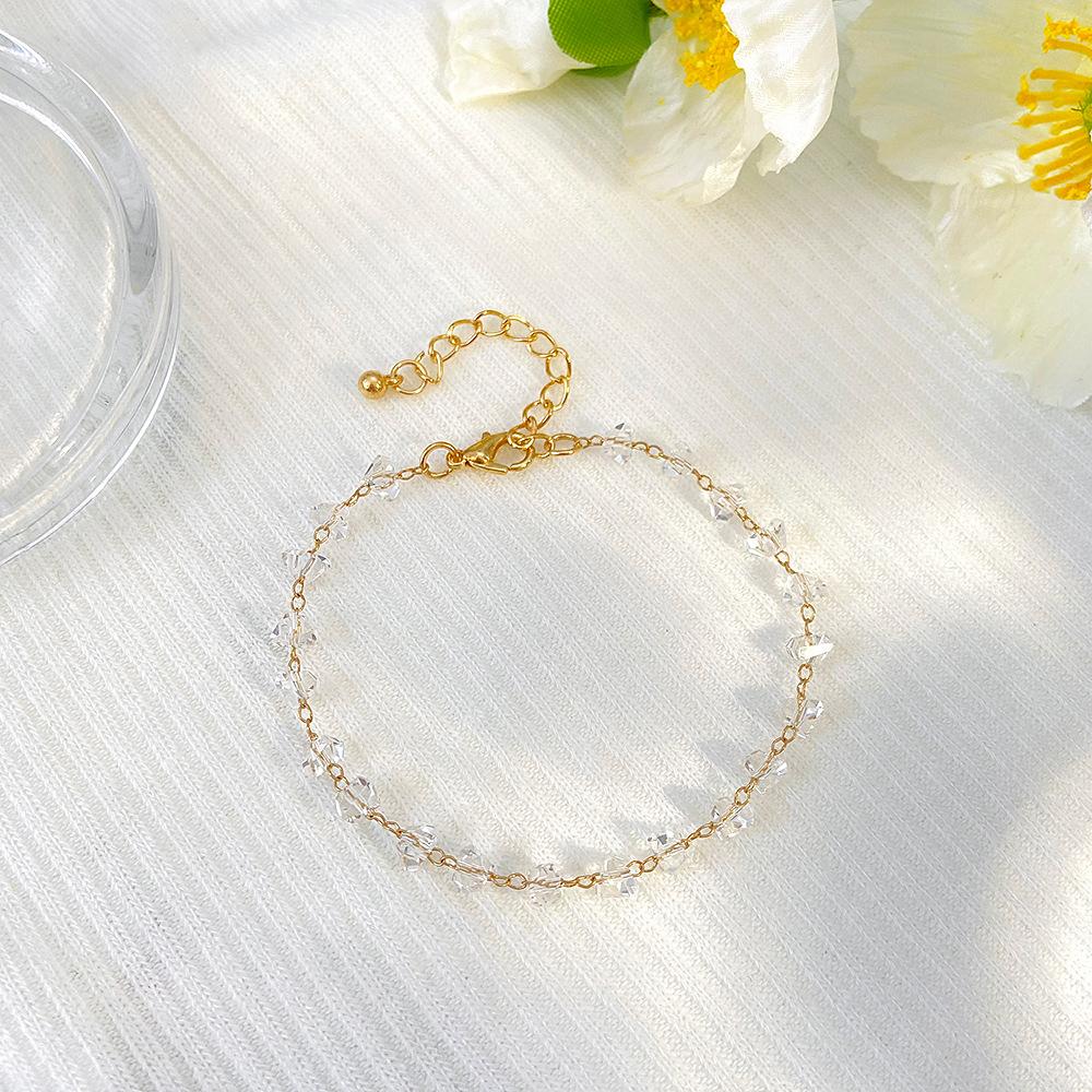 Shiny Butterfly Crystal Beaded Bracelet for Women Delicate Transparent Beads Chain Bracelets Sparkling High Quality Zircon
Shiny Butterfly Crystal Beaded Bracelet for Women Delicate Transparent Beads Chain Bracelets Sparkling High Quality Zircon