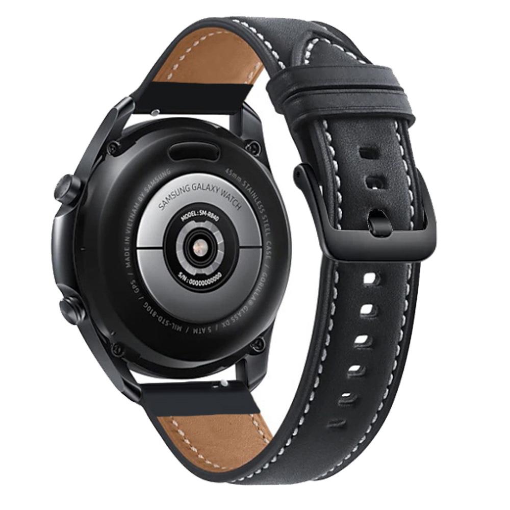 22mm High-quality Genuine Leather Watch Wrist Strap (Black Buckle) for Samsung Galaxy Watch3 45mm R840 Black
22mm High-quality Genuine Leather Watch Wrist Strap (Black Buckle) for Samsung Galaxy Watch3 45mm R840 Black