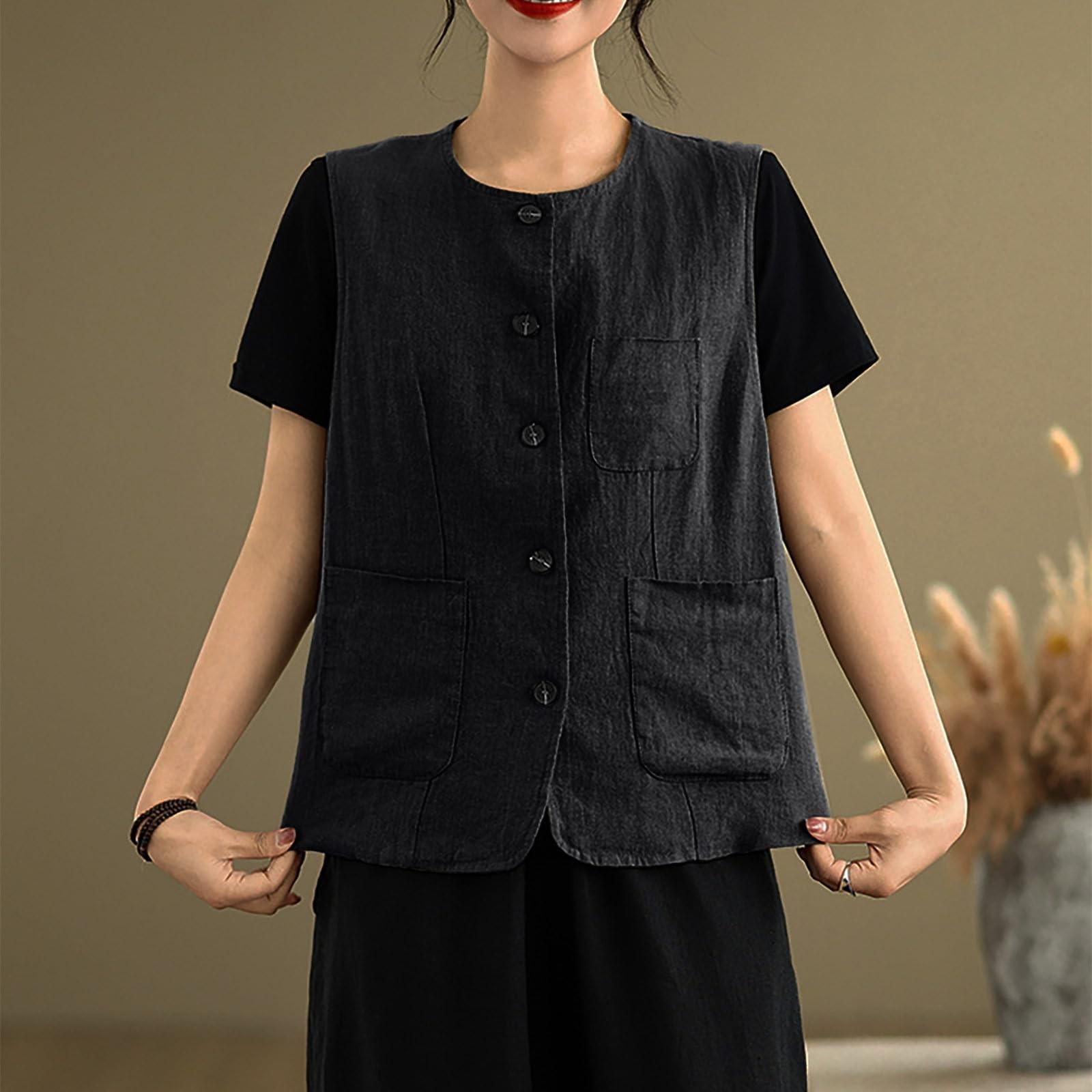 Женский хлопковый льняной жилет повседневное пальто без рукавов кардиганы легкая куртка жилет топ XXL
Женский хлопковый льняной жилет повседневное пальто без рукавов кардиганы легкая куртка жилет топ XXL