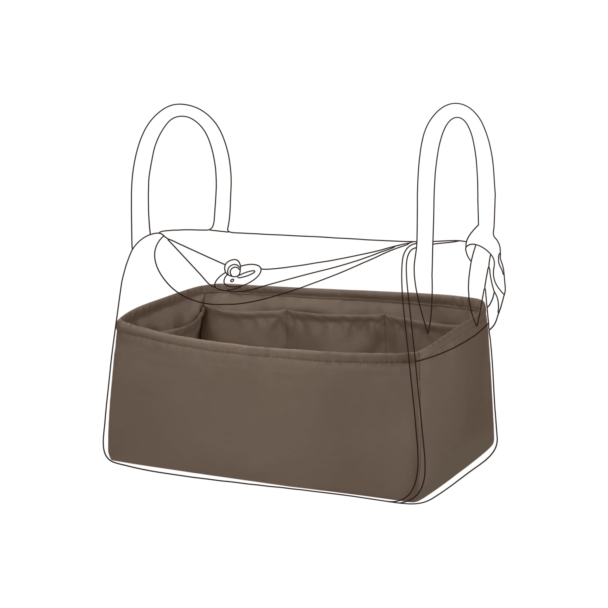 DGAZ Lindy Bag Inner Bag, Soft, Luxurious Silk Satin, Bag Organizer, Bag-in-Bag Storage Bag with Multi-Function Pockets, Compatible with Lindy
DGAZ Lindy Bag Inner Bag, Soft, Luxurious Silk Satin, Bag Organizer, Bag-in-Bag Storage Bag with Multi-Function Pockets, Compatible with Lindy