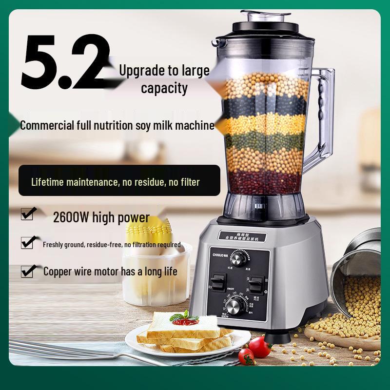 110 В Высокомощный Коммерческий Блендер и Соковыжималка - Сверхпрочный Миксер 8L серебряный серый
110 В Высокомощный Коммерческий Блендер и Соковыжималка - Сверхпрочный Миксер 8L серебряный серый