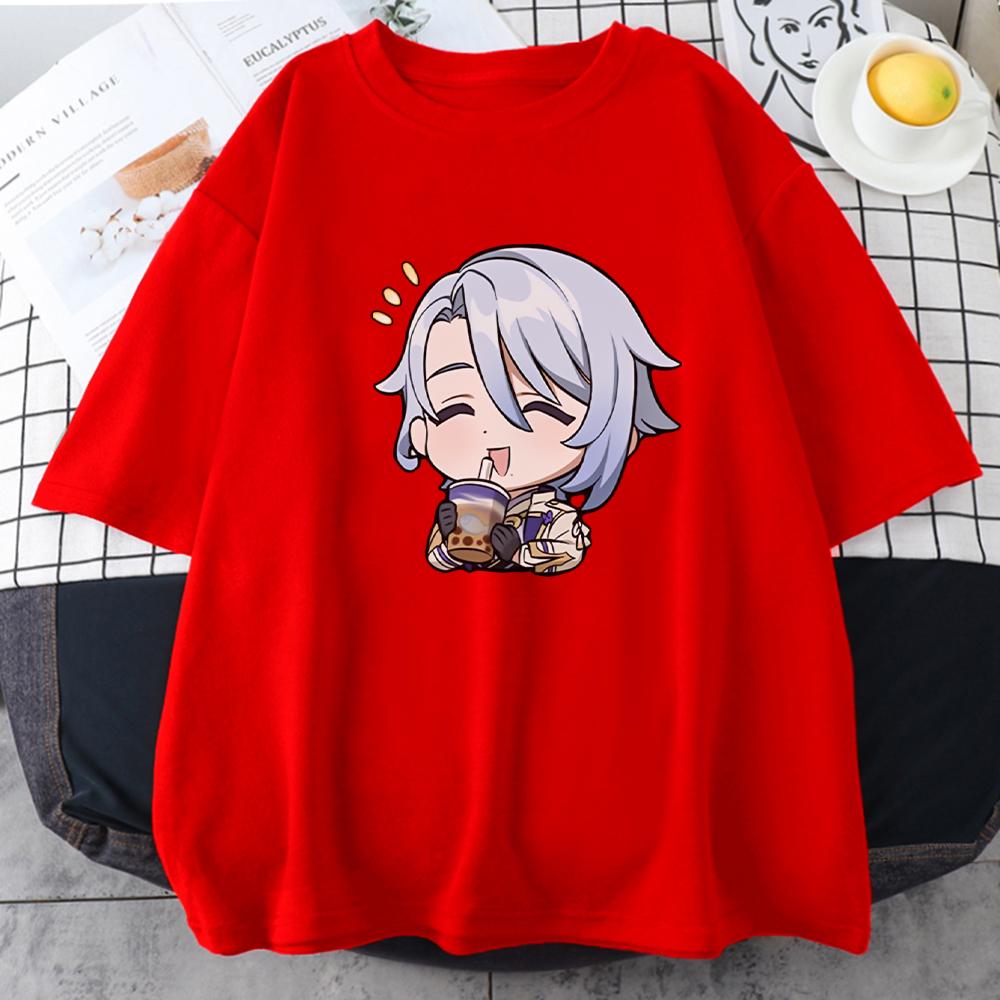 Genshin Impact Cartoon T Shirt Kamisato Ayato Game Kawaii Milk Tea Printed 100 Cotton Oversized Tops High Quality Female ONeck S
Genshin Impact Cartoon T Shirt Kamisato Ayato Game Kawaii Milk Tea Printed 100 Cotton Oversized Tops High Quality Female ONeck S