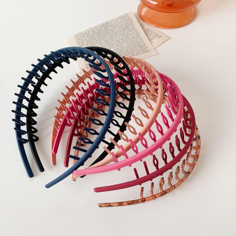 Headwear Non-slip Plastic Toothed Headband Solid Color Korean Style Hairbands Women Hair Hoop
Headwear Non-slip Plastic Toothed Headband Solid Color Korean Style Hairbands Women Hair Hoop