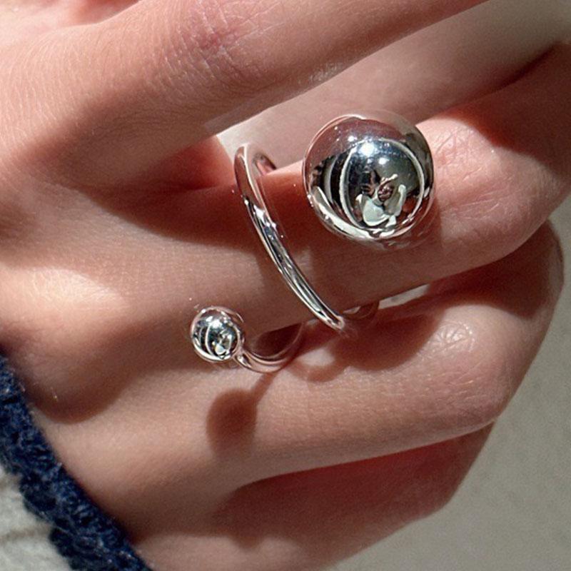 925 Sterling Silver Rings for Women Couple Minimalist Handmade Simple Retro Big Ball Ring Fine Jewelry Gift Prevent Allergy resizable
925 Sterling Silver Rings for Women Couple Minimalist Handmade Simple Retro Big Ball Ring Fine Jewelry Gift Prevent Allergy resizable