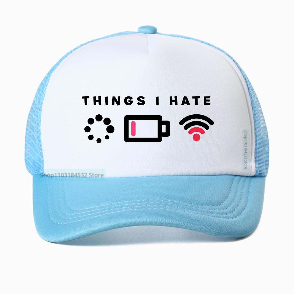 Things i Hate I Need WIFI Computer Geek Gaming Gamer cap Unisex Casual Streetwear baseball caps adjustable mesh trucker hat Adjustable
Things i Hate I Need WIFI Computer Geek Gaming Gamer cap Unisex Casual Streetwear baseball caps adjustable mesh trucker hat Adjustable