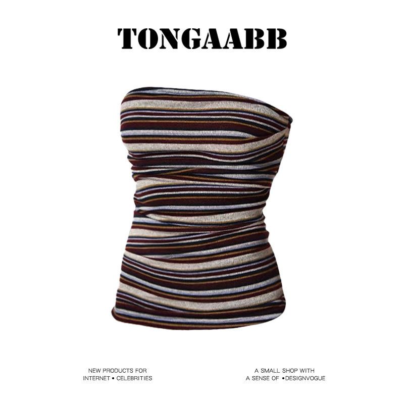 Tongaabb Sexy Sexy Gray Red Multi-Color Asymmetrical Stretch Stripes Tube Top Female Early Spring Unique Slim Fit Inner Wear Stripes S
Tongaabb Sexy Sexy Gray Red Multi-Color Asymmetrical Stretch Stripes Tube Top Female Early Spring Unique Slim Fit Inner Wear Stripes S