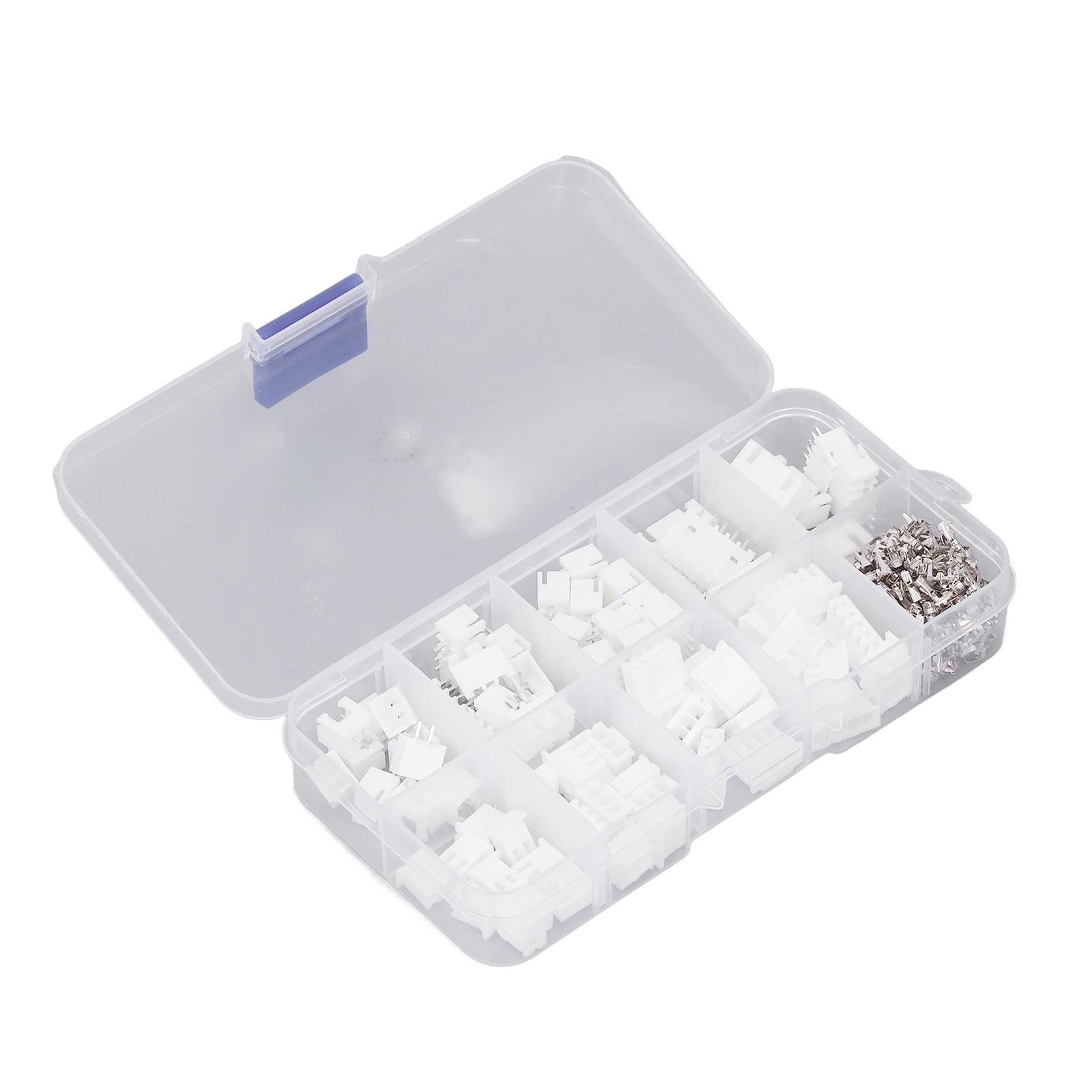 230Pcs JST Connector Kit Plastic Shell Brass Contact 2P 3P 4P 5P XH2.54mm Male Female Housing Connector Kit
230Pcs JST Connector Kit Plastic Shell Brass Contact 2P 3P 4P 5P XH2.54mm Male Female Housing Connector Kit