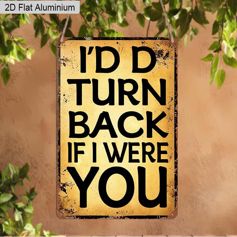 2D Flat 1pc Vintage Warning Aluminum Decoration Plaque, I d Turn Back If I Were You Lettering Sign, Haunted House Decor, Halloween Decor, Entryway 20*30cm
2D Flat 1pc Vintage Warning Aluminum Decoration Plaque, I d Turn Back If I Were You Lettering Sign, Haunted House Decor, Halloween Decor, Entryway 20*30cm