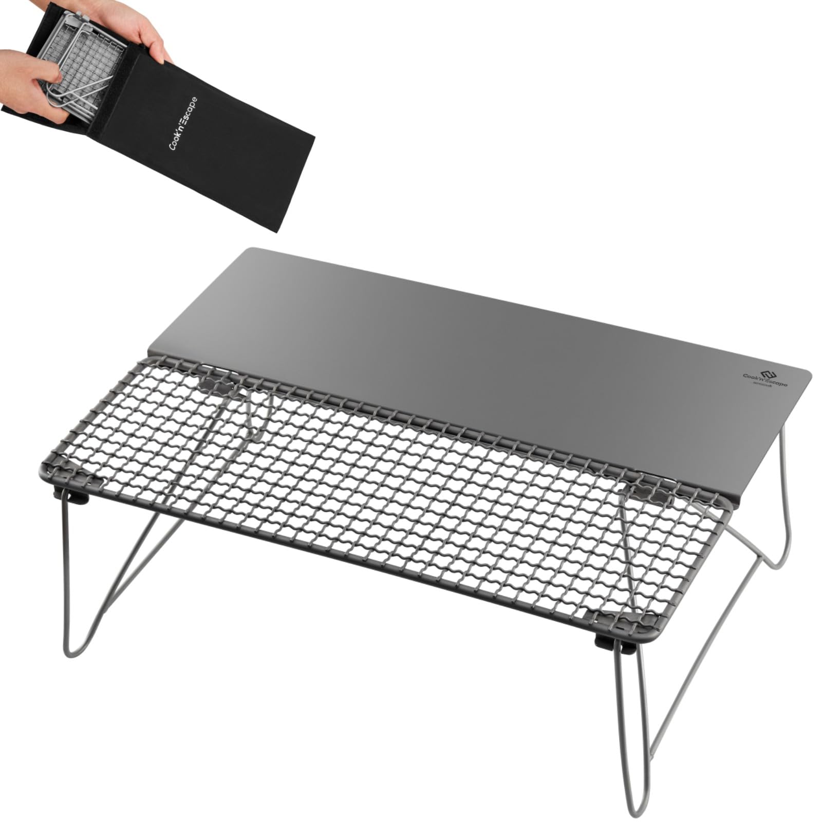 Titanium Perfect for and Half Half and Includes Storage CA2119 for Eligible COOK N ESCAPE Table, Camping, Outdoors, Grilling, Bonfires. Grill,
Titanium Perfect for and Half Half and Includes Storage CA2119 for Eligible COOK N ESCAPE Table, Camping, Outdoors, Grilling, Bonfires. Grill,