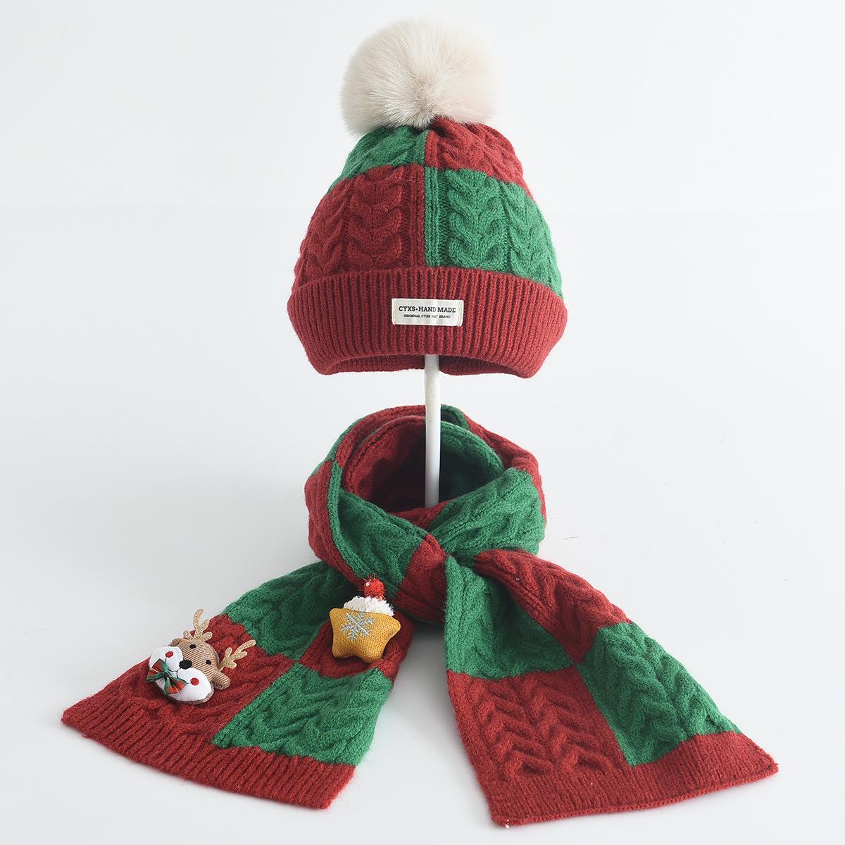 Kids Winter Hat and Scarf Set: Christmas-Themed Warm Knit with Cartoon Design Hat circumference 48-54 cm / Scarf 125x20 cm
Kids Winter Hat and Scarf Set: Christmas-Themed Warm Knit with Cartoon Design Hat circumference 48-54 cm / Scarf 125x20 cm