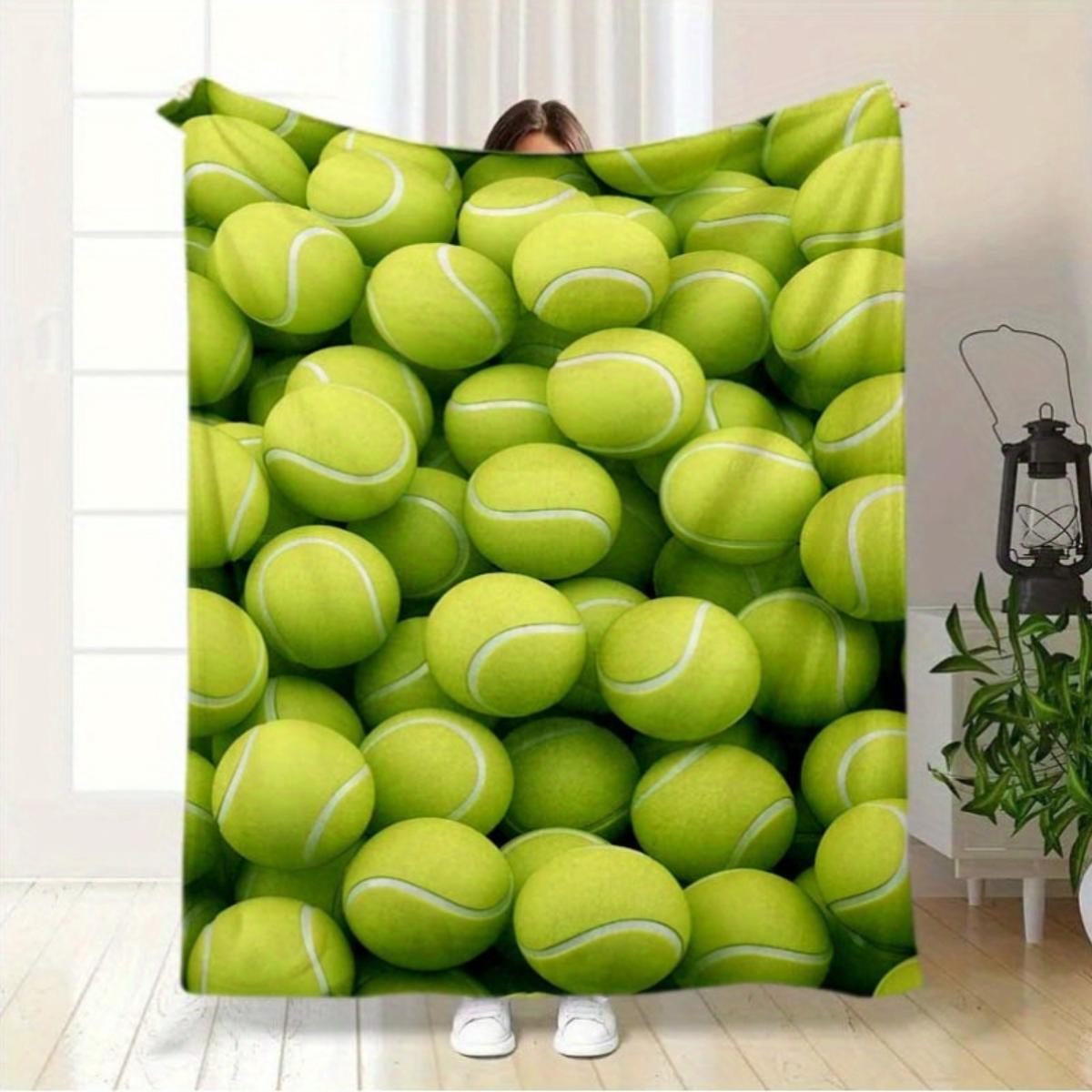 A tennispatterned flannel blanket perfect for naps sofas beds offices camping chairs and travel Christmas Multiple sizes 75x100cm
A tennispatterned flannel blanket perfect for naps sofas beds offices camping chairs and travel Christmas Multiple sizes 75x100cm