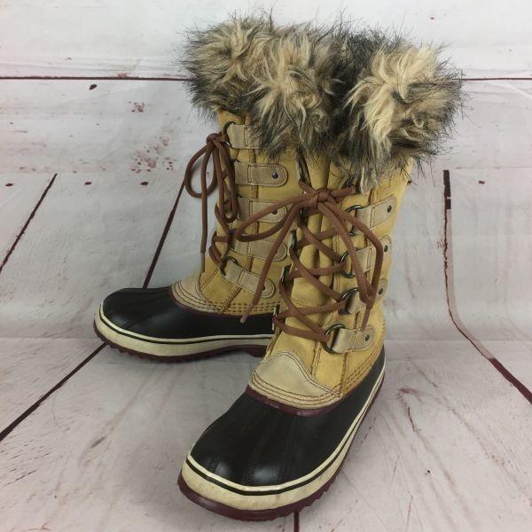 Canada Sorel Fully Waterproof Leather Snow Boots Brown 24.5 With Inner Fur Lining(USED)
Canada Sorel Fully Waterproof Leather Snow Boots Brown 24.5 With Inner Fur Lining(USED)
