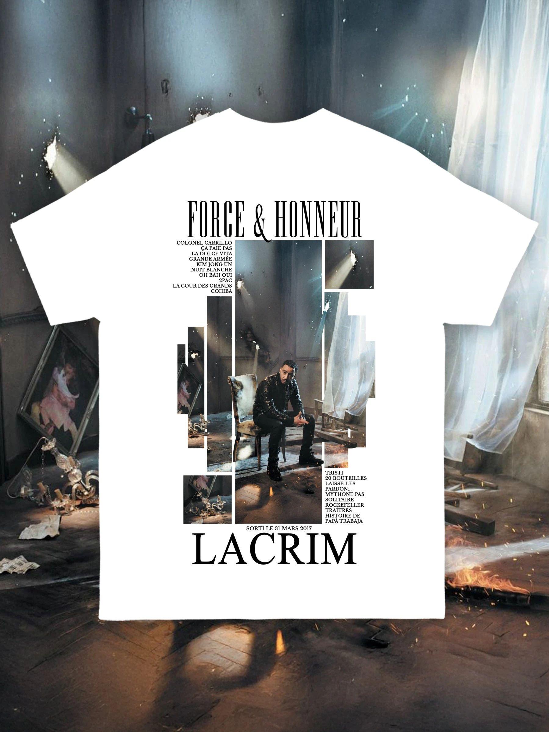 Rapper Lacrim Force & Honneur Album 2026 Merch T Shirt Cotton Unisex Men‘s Women s T-Shirt Fans Y2k Oversized Popular Tee XXXL
Rapper Lacrim Force & Honneur Album 2026 Merch T Shirt Cotton Unisex Men‘s Women s T-Shirt Fans Y2k Oversized Popular Tee XXXL