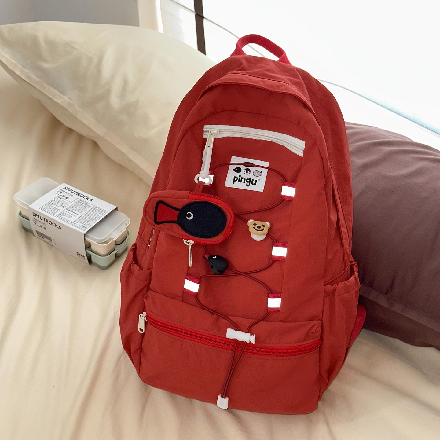 Korean cute fashion letters simple contrasting colors junior high school college students travel backpack large capacity portable backpack красный
Korean cute fashion letters simple contrasting colors junior high school college students travel backpack large capacity portable backpack красный