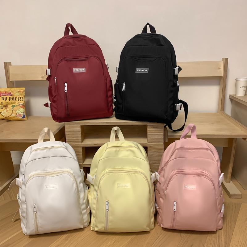 Large Capacity School Backpack Smooth Zipper Solid Color Teens Girl Casual Daypack Bag Student Supply
Large Capacity School Backpack Smooth Zipper Solid Color Teens Girl Casual Daypack Bag Student Supply