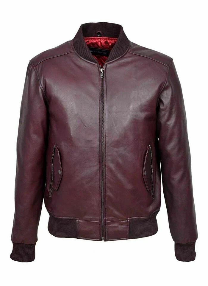 New Men Jacket Burgundy Leather Handmade Genuine Lambskin Stylish Motorcycle Fit Soft S бордовий
New Men Jacket Burgundy Leather Handmade Genuine Lambskin Stylish Motorcycle Fit Soft S бордовий