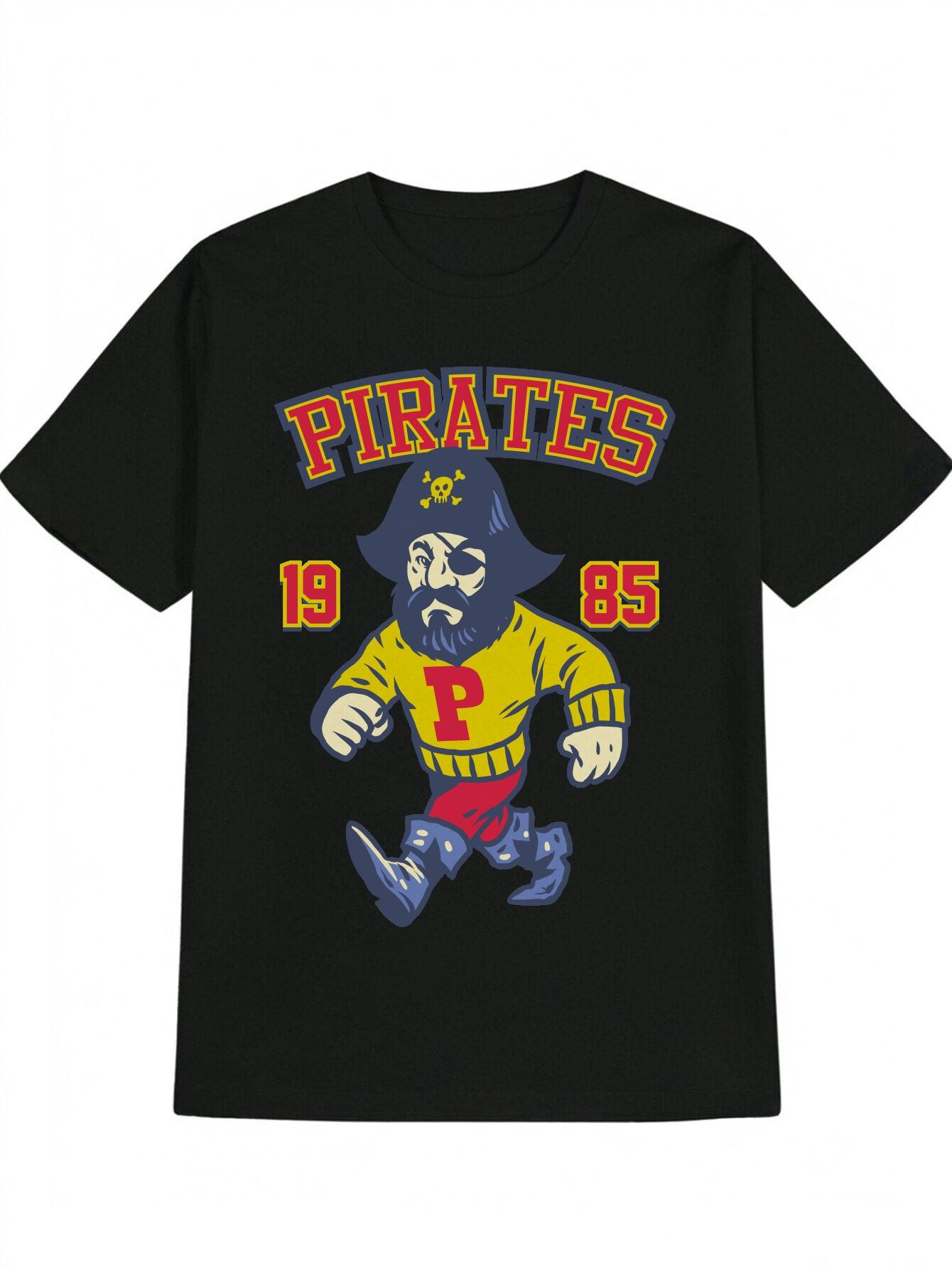 Casual Crew Neck T-shirt with Pirate Black Tricorn Hat Print XXXL
Casual Crew Neck T-shirt with Pirate Black Tricorn Hat Print XXXL