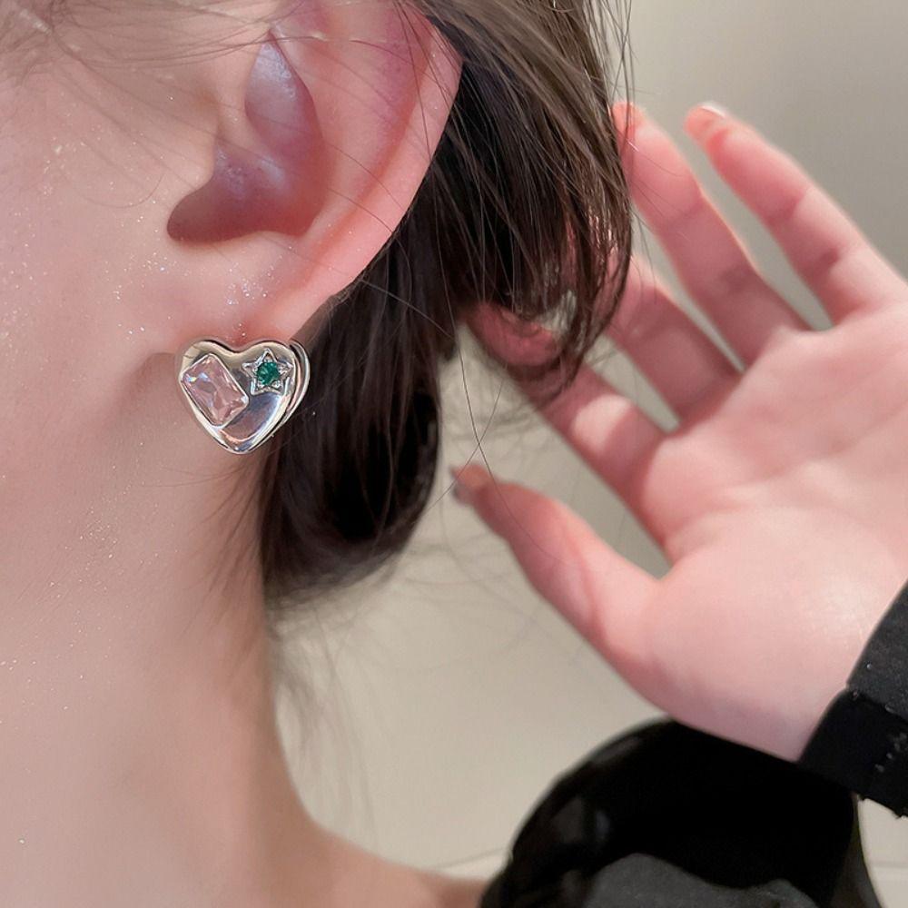 Pink Crystal Ear Stud Bow Chain Earrings Jewelry Heart Stud Earrings Anniversary Gifts A
Pink Crystal Ear Stud Bow Chain Earrings Jewelry Heart Stud Earrings Anniversary Gifts A