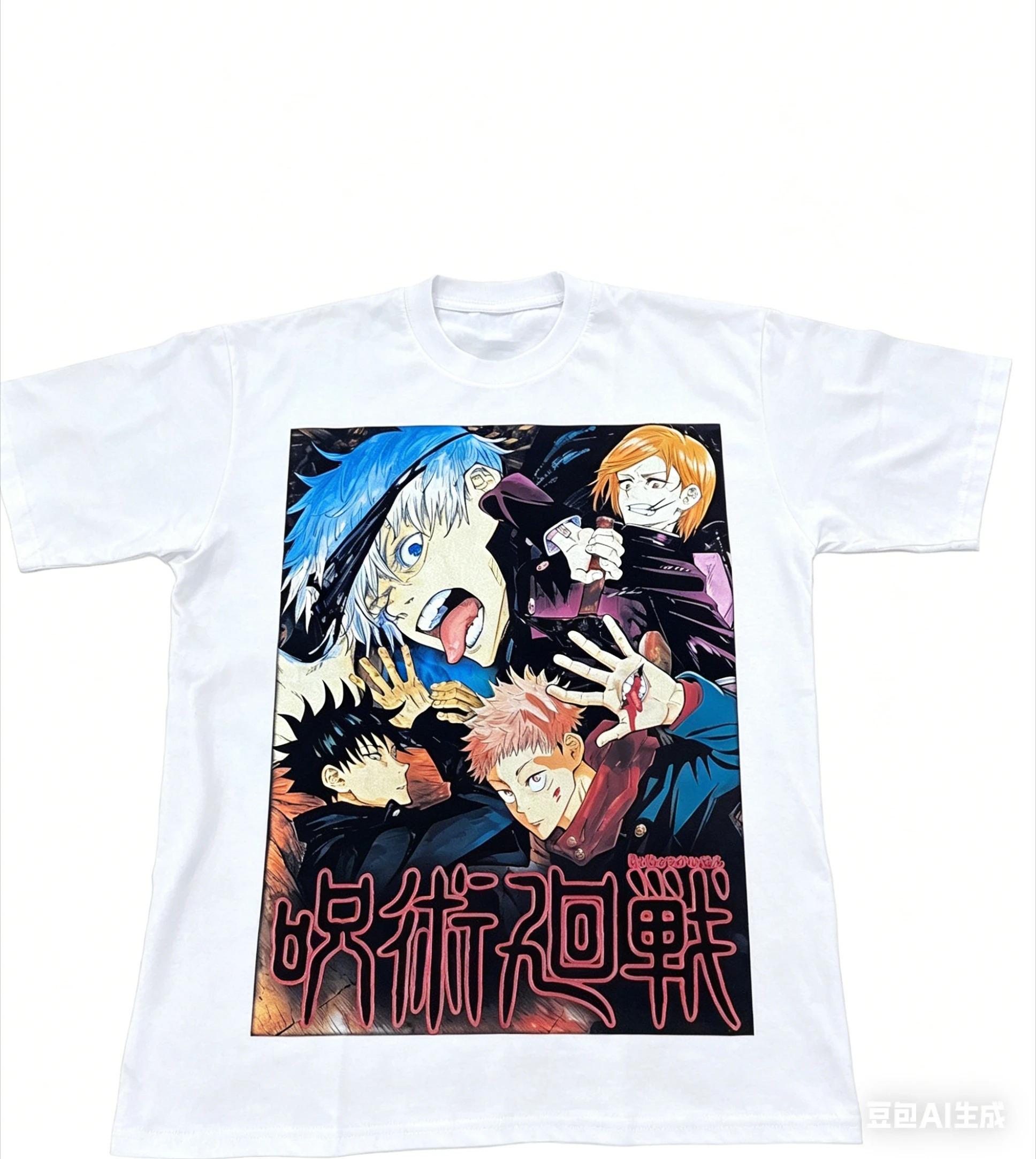 Vintage Gray Jujutsu Kaisen Anime T-Shirt with a Bold Group Illustration of Gojo Satoru and the Tokyo Jujutsu High Students XXXL
Vintage Gray Jujutsu Kaisen Anime T-Shirt with a Bold Group Illustration of Gojo Satoru and the Tokyo Jujutsu High Students XXXL