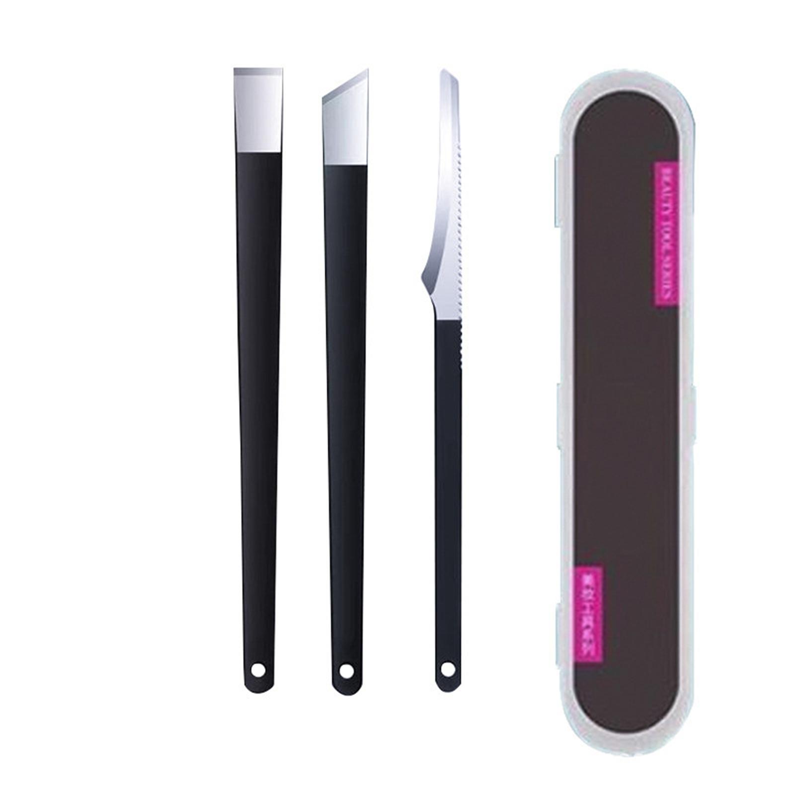 Foot Care Knife Set 130mm Three Piece Tool Combination with Storage Case Pedicure Cuticle Remover Trimmer Razor Grooming Kit One Size
Foot Care Knife Set 130mm Three Piece Tool Combination with Storage Case Pedicure Cuticle Remover Trimmer Razor Grooming Kit One Size