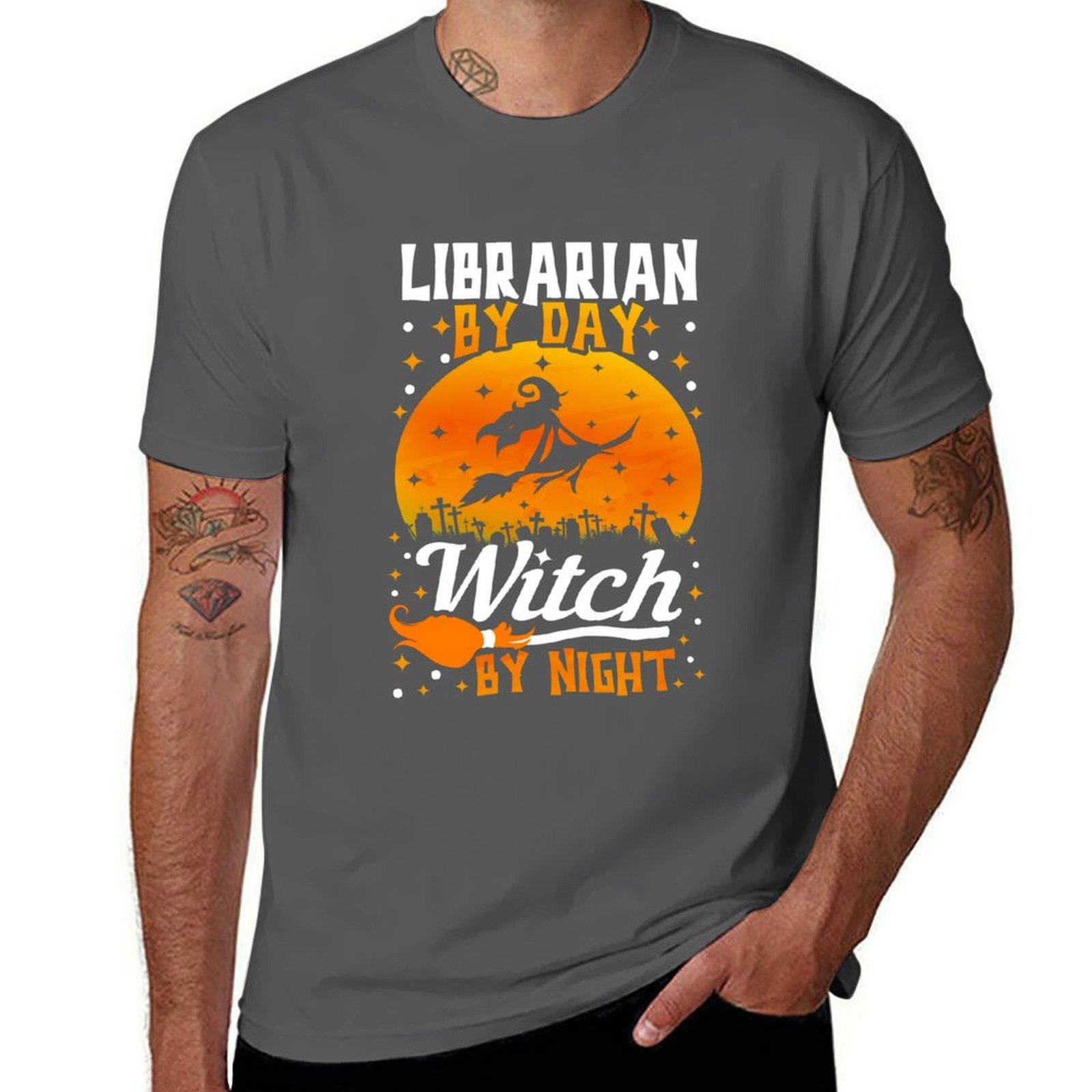 Librarian By Day Witch By Night Funny Halloween T-Shirt man t shirt cotton high quality man t shirts graphic T-Shirt 4XL
Librarian By Day Witch By Night Funny Halloween T-Shirt man t shirt cotton high quality man t shirts graphic T-Shirt 4XL