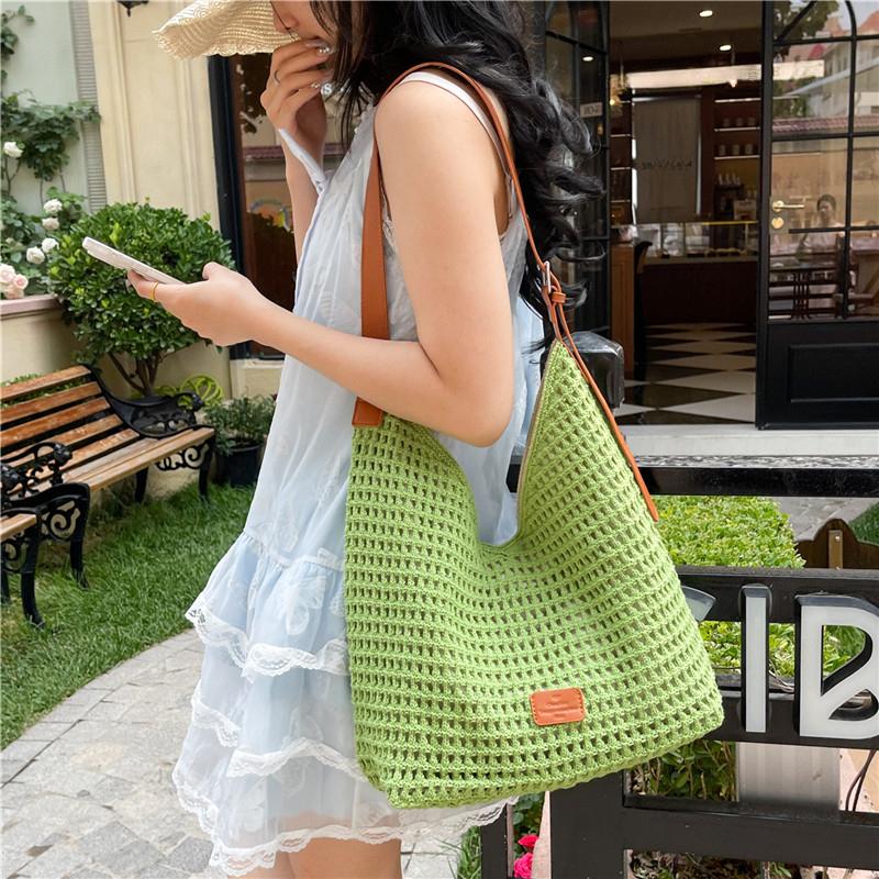 Summer New Mesh Totes Bag Hollow Out Large Capacity Shoulder Bags For Women Travel Beach Bag Student Bookbag Shopping Back зелений
Summer New Mesh Totes Bag Hollow Out Large Capacity Shoulder Bags For Women Travel Beach Bag Student Bookbag Shopping Back зелений