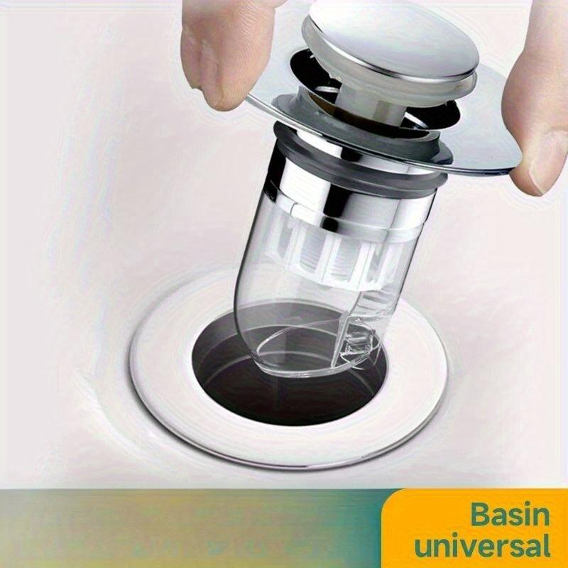 Universal Basin Pop-up Drain Filter Wash Basin Hair Sink Strainer Kitchen Bathtub Stopper Shower Plug Bathroom Tool 2pcs
Universal Basin Pop-up Drain Filter Wash Basin Hair Sink Strainer Kitchen Bathtub Stopper Shower Plug Bathroom Tool 2pcs
