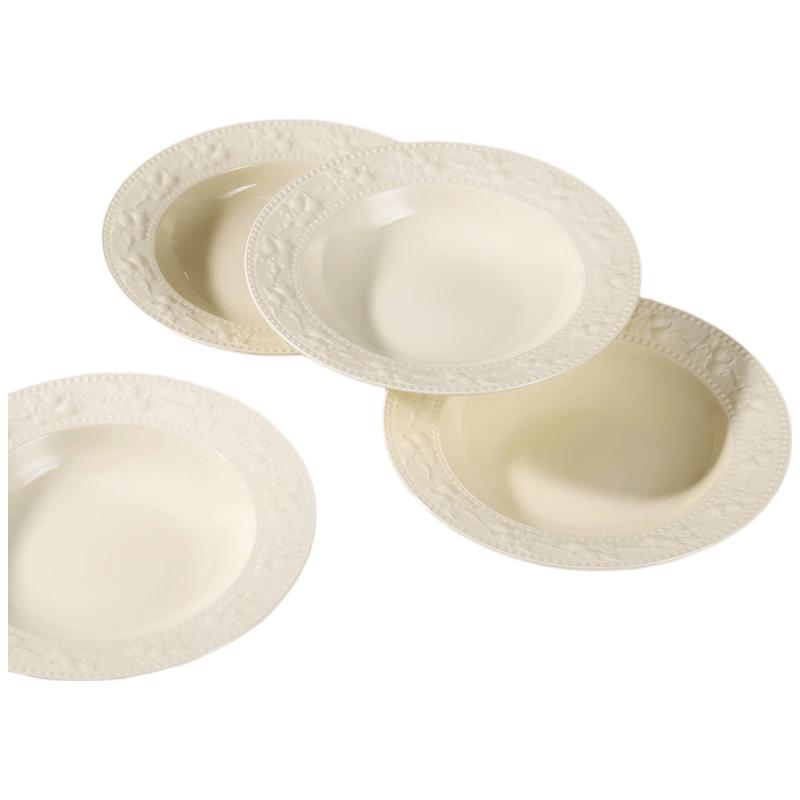 Embossed Ceramic Dinner Plates - 4-Pack
Embossed Ceramic Dinner Plates - 4-Pack