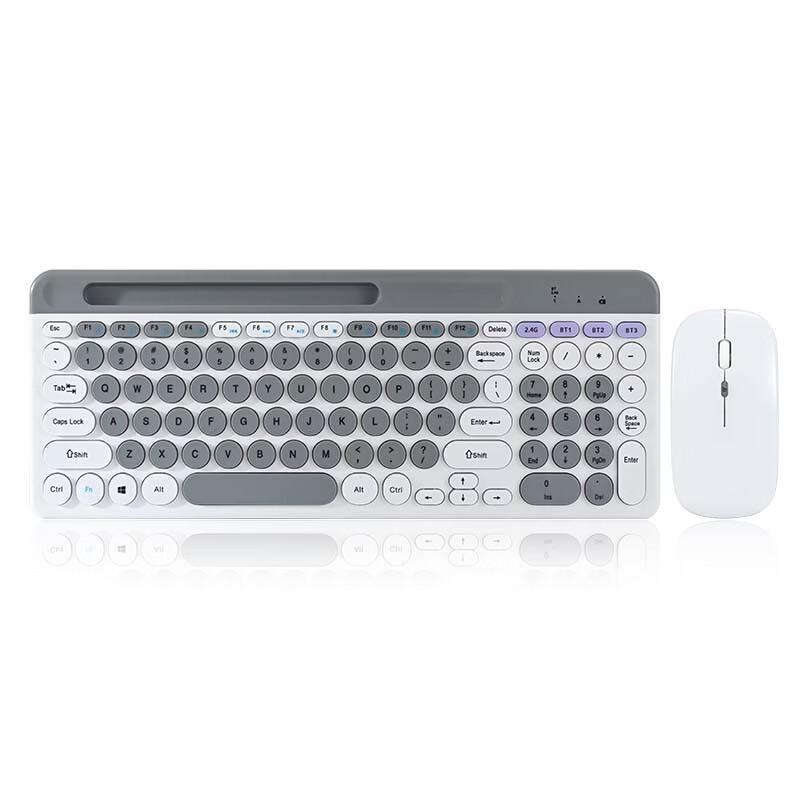OLOEY Punk Round Keycap Wireless Bluetooth Keyboard & Mouse Set
OLOEY Punk Round Keycap Wireless Bluetooth Keyboard & Mouse Set
