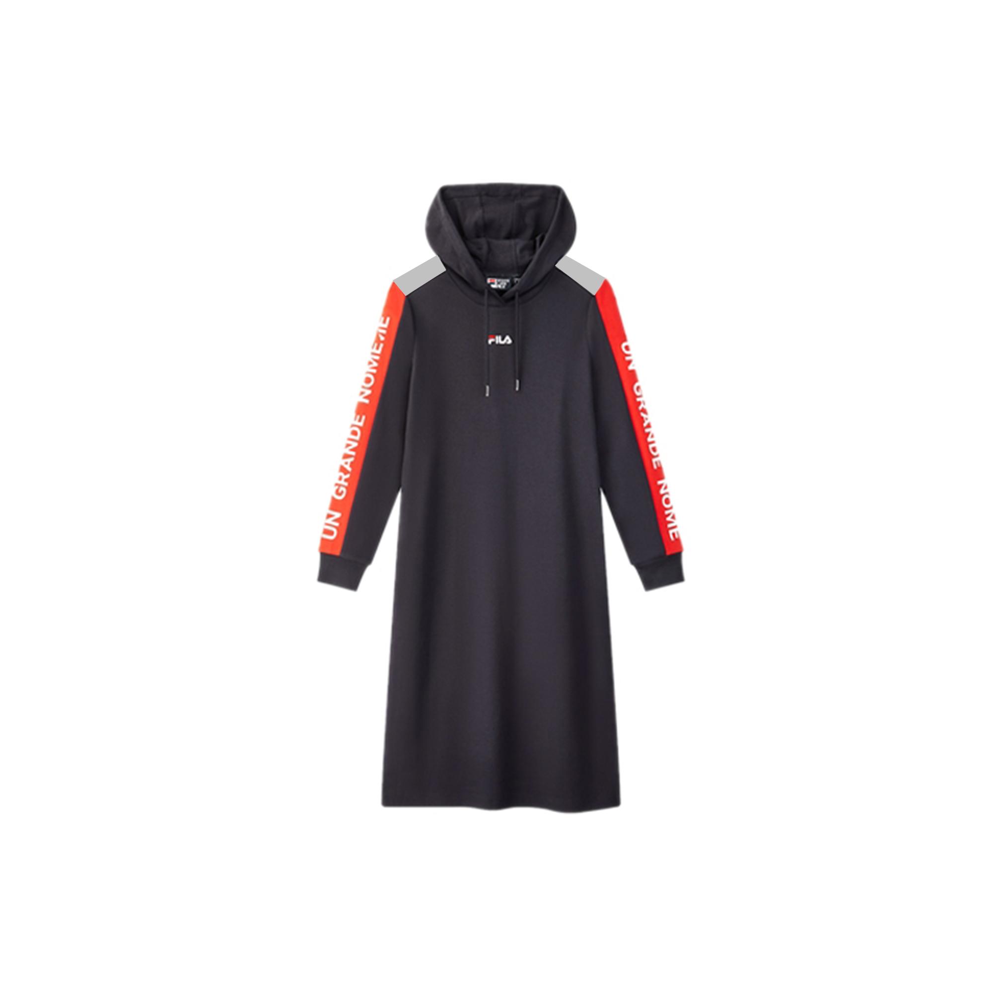 Fila Оригинальное платье с капюшоном и длинными рукавами свободного кроя с буквенным логотипом Женские платья F11W938315F-NV L
Fila Оригинальное платье с капюшоном и длинными рукавами свободного кроя с буквенным логотипом Женские платья F11W938315F-NV L