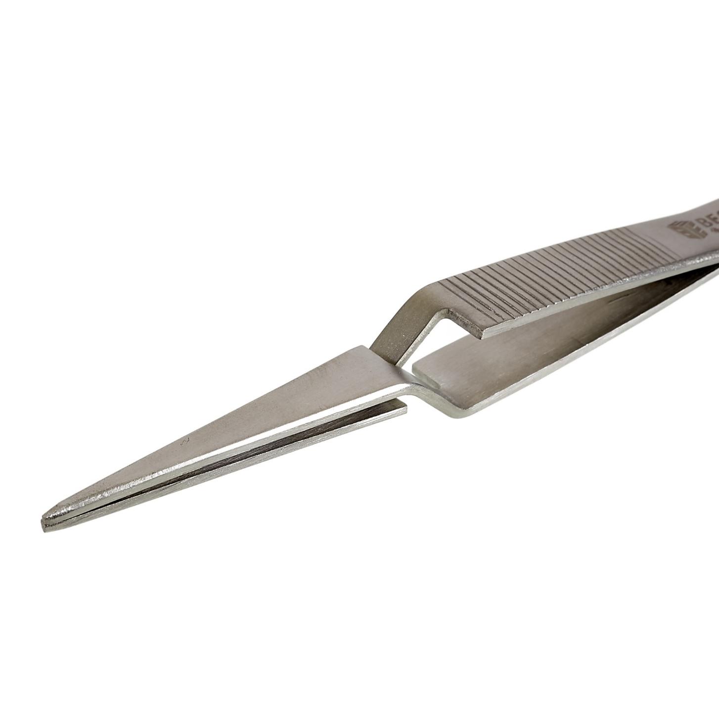 BEST BST-F12.5 Anti-Slip Self Closing Tweezers Cross Lock Soldering Tweezers for Mobile Phone Tablets Maintenance Type A
BEST BST-F12.5 Anti-Slip Self Closing Tweezers Cross Lock Soldering Tweezers for Mobile Phone Tablets Maintenance Type A