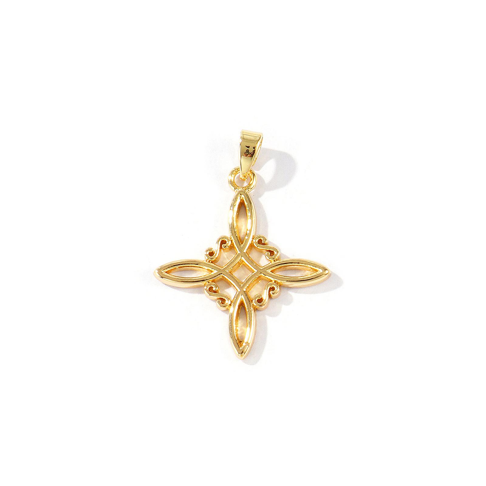 2 Pcs Hollow Celtic Knot Shaped Charms Cubic Zirconia Brass 18K Gold Plated Pendants For DIY Necklace Earrings Jewelry Making
2 Pcs Hollow Celtic Knot Shaped Charms Cubic Zirconia Brass 18K Gold Plated Pendants For DIY Necklace Earrings Jewelry Making