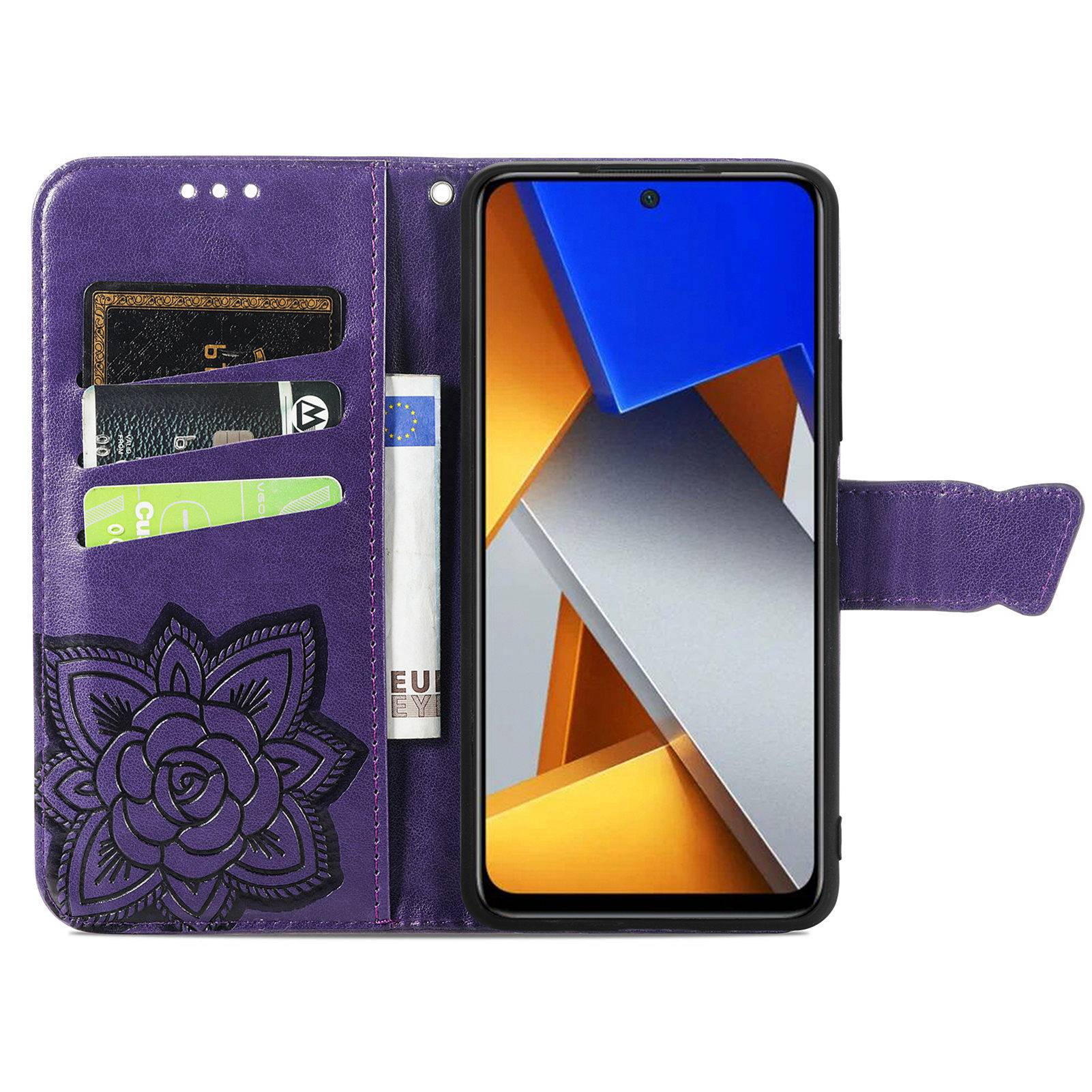 For Xiaomi Poco M4 Pro 4G Butterfly Imprinted Leather Case Full Protection Foldable Stand Wallet Phone Cover with Strap Purple
For Xiaomi Poco M4 Pro 4G Butterfly Imprinted Leather Case Full Protection Foldable Stand Wallet Phone Cover with Strap Purple
