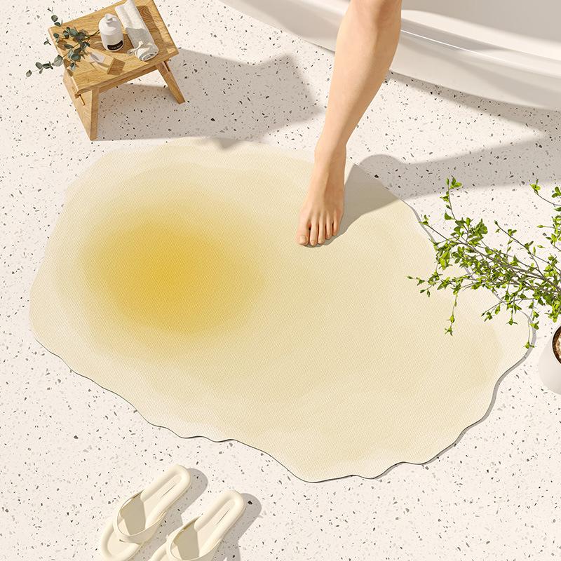 Odd Shape Diatom Mud Padded Bathroom Toilet Floor Mat Absorbent Fast-dry Handheld Bathroom Entrance Carpet Non-slip Foot Mat 40 * 60cm
Odd Shape Diatom Mud Padded Bathroom Toilet Floor Mat Absorbent Fast-dry Handheld Bathroom Entrance Carpet Non-slip Foot Mat 40 * 60cm