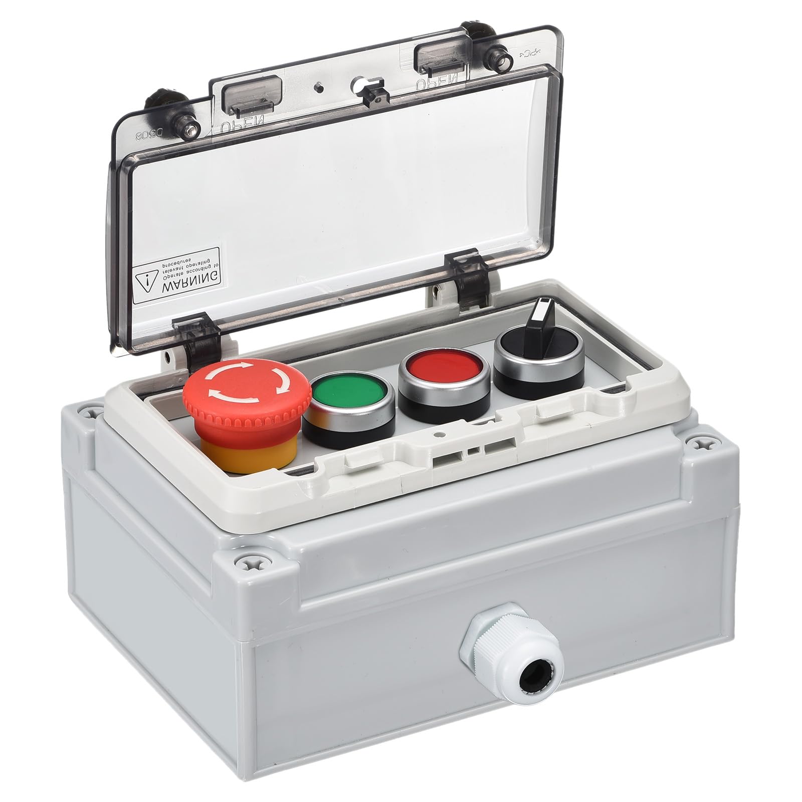 uxcell Push Button Box IP67 ABS Green Button Red Button Signal Button Button Indoor and Outdoor for Telecommunication Firefighting Equipment E-Stop
uxcell Push Button Box IP67 ABS Green Button Red Button Signal Button Button Indoor and Outdoor for Telecommunication Firefighting Equipment E-Stop