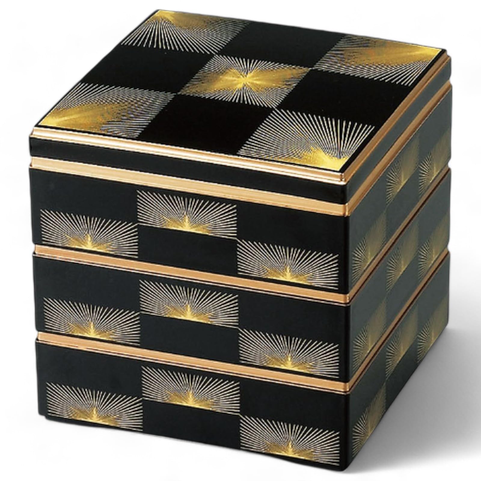 Лаковая посуда Дзюбако Черная клетчатая с сосновыми иголками Сделано в Японии J-kitchens 3-ярусная коробка, 6,5 дюймов, Дизайн Saikōgura, 19 см, Смола,
Лаковая посуда Дзюбако Черная клетчатая с сосновыми иголками Сделано в Японии J-kitchens 3-ярусная коробка, 6,5 дюймов, Дизайн Saikōgura, 19 см, Смола,