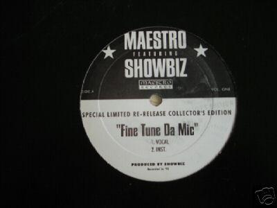 12inch Record MAESTRO FRESH-WES, SHOWBIZ - Fine Tune Da Mic / Bring It On MR0013 Maestro Records 1997 US Rap & Hip-Hop/R&B Used
12inch Record MAESTRO FRESH-WES, SHOWBIZ - Fine Tune Da Mic / Bring It On MR0013 Maestro Records 1997 US Rap & Hip-Hop/R&B Used