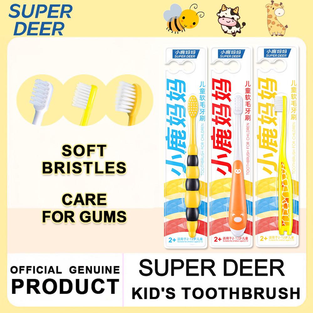 Super Deer Children Toothbrush With Non-slip Handle Soft Bristle Brush For Gums Protection Funny Tooth Brush Oral Hygiene Tool жирафовий
Super Deer Children Toothbrush With Non-slip Handle Soft Bristle Brush For Gums Protection Funny Tooth Brush Oral Hygiene Tool жирафовий
