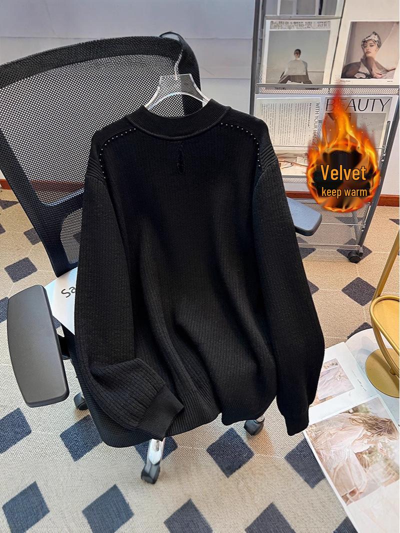Plus Size Beaded Knit Sweater - Stylish Loose Design for Autumn/Winter Layering 3XL (for 90-105 kg)
Plus Size Beaded Knit Sweater - Stylish Loose Design for Autumn/Winter Layering 3XL (for 90-105 kg)