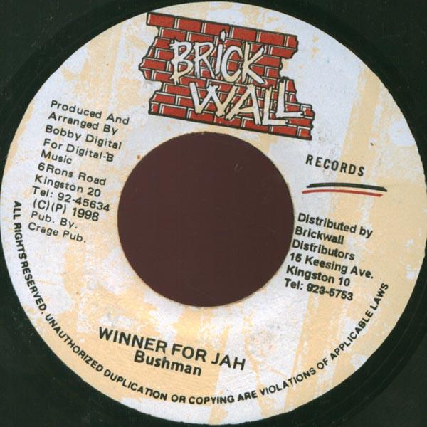 7inch Record BUSHMAN - Winner For Jah NONE Brickwall Recor Jamaica Reggae, Ska & Dub Used
7inch Record BUSHMAN - Winner For Jah NONE Brickwall Recor Jamaica Reggae, Ska & Dub Used