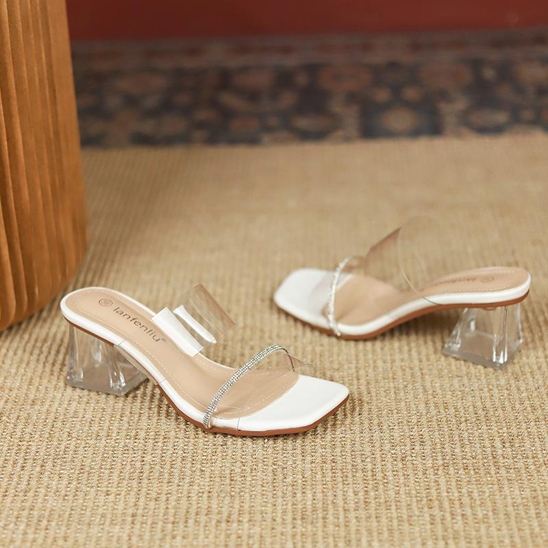 Fashion women transparent high heels slippers crystal narrow band sandalias mujer perspex clear heeled flip flops pantuflas mujer 2025 34 бежевый
Fashion women transparent high heels slippers crystal narrow band sandalias mujer perspex clear heeled flip flops pantuflas mujer 2025 34 бежевый