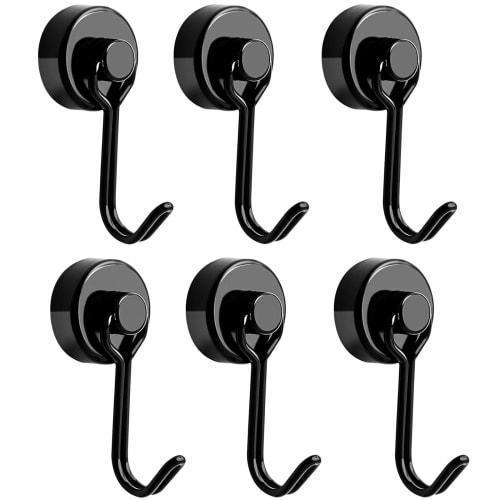 Set of 6 Magnetic Hooks, Super Strong, Stainless Steel, Rust-Resistant, 15kg Vertical Load Capacity, for Kitchen, Office, Refrigerator, Door Key Holde
Set of 6 Magnetic Hooks, Super Strong, Stainless Steel, Rust-Resistant, 15kg Vertical Load Capacity, for Kitchen, Office, Refrigerator, Door Key Holde