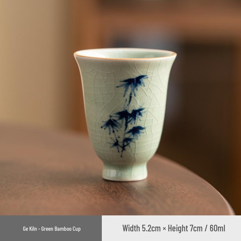 Ge Kiln Crackled Teacup Gift Set – Ice Crack Design with Plum, Orchid, Bamboo, Chrysanthemum Motifs.
Ge Kiln Crackled Teacup Gift Set – Ice Crack Design with Plum, Orchid, Bamboo, Chrysanthemum Motifs.