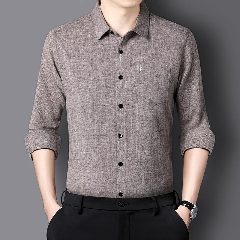 Весна и осень Новые мужские рубашки с длинными рукавами из хлопка и льна, деловые дышащие рубашки, модные и повседневные рубашки 4XL
Весна и осень Новые мужские рубашки с длинными рукавами из хлопка и льна, деловые дышащие рубашки, модные и повседневные рубашки 4XL